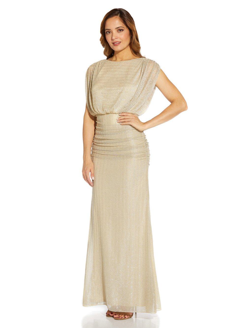 Dresses Metallic Mesh Gown Adrianna Papell